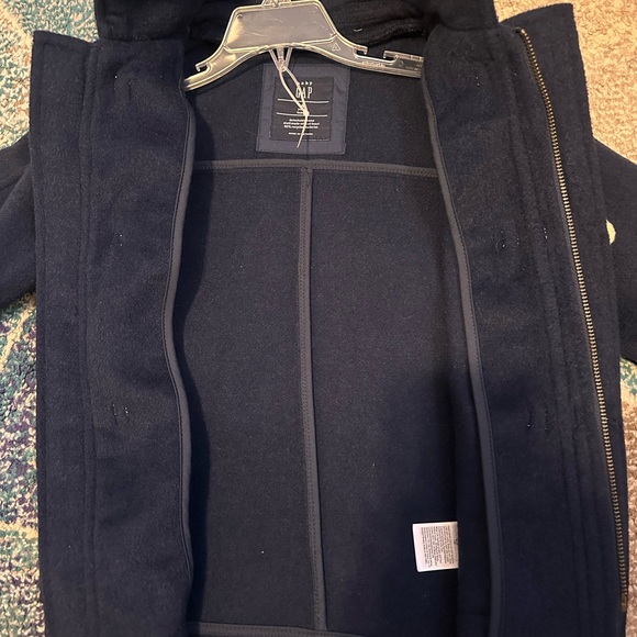 GAP Dark Blue Kids Pea Coat with Toggle Closures - Picture 3 of 5